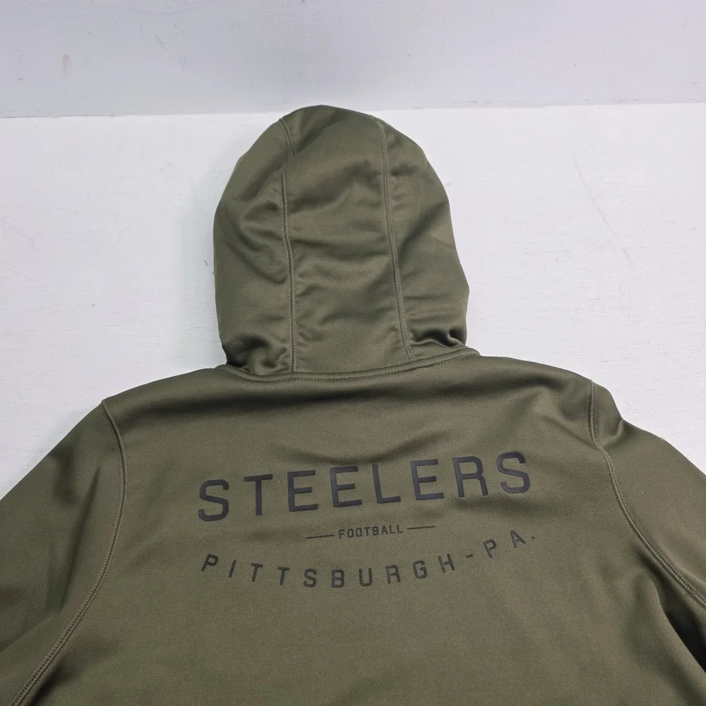 Nike Hoodie Green Pittsburgh Steelers Military Salute To Service Youth Boys Sz L